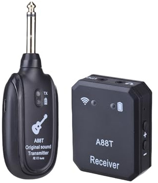 POENVFPO Wireless in Ear Monitor System, Tecnologia di Elaborazione del Segnale a 24 Bit/48kHz, Bassa Latenza, per Cori di Performance Dal Vivo delle Prove di Band in Studio con Bassi di