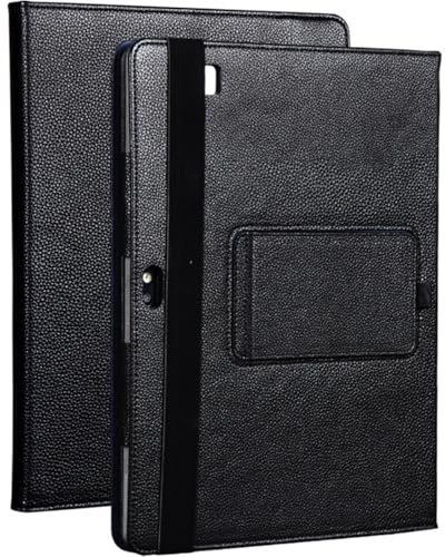 KATITFENXK Hülle für HP Elite x2 G4 Tablet Zweifach Falt Klapp Magnetisches Schutzhülle mit Standfunktion, Auto Wachen/Schlafen Ultradünne PU Leder Schale (für HP Elite x2 1012 G1,1:1)