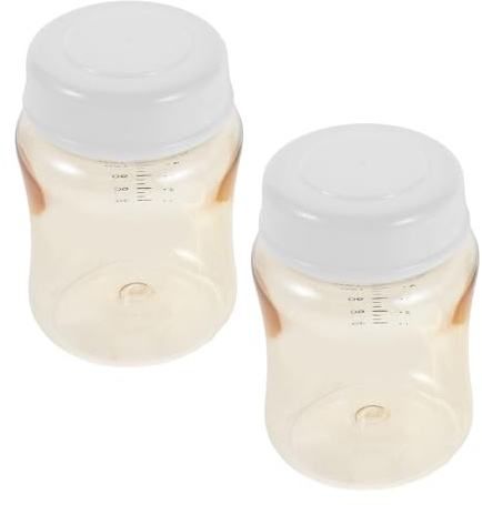 IWOWHERO 2 Stück Muttermilchflaschen Weithals 180 Ml Frei Ppsu Auslaufsichere Aufbewahrung Gefrierflaschen für Stillen und Babypflege