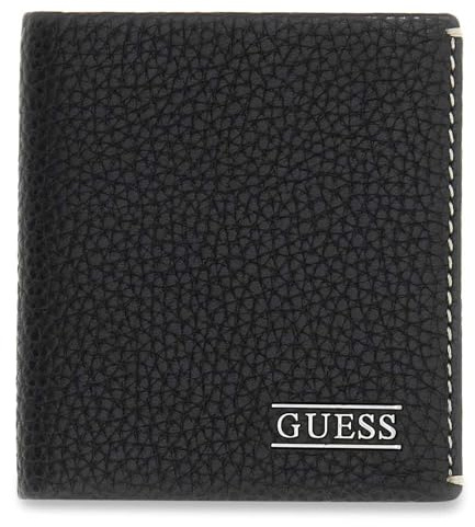 GUESS Leder Geldbörse Boston Bifold Wallet Black schwarz