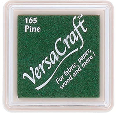 Tinta VERSACRAFT para textil color pino 33x33mm. Almohadilla