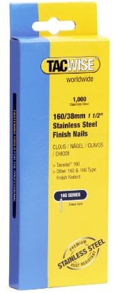 Tacwise 1097 Chiodi di Finitura in Acciaio Inossidabile Tipo 16G / 38 mm, Confezione da 1000