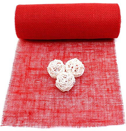 Jute Tischband div. Farben, 30cm BREIT - 10 Meter, TOP Preis !!!