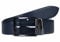 LLoyd Herren Leder Gürtel Wendegürtel bombiert schwarz - blau kürzbar 35mm Ledergürtel , Schwarz/Blau , 90