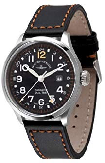 Zeno-Watch Herrenuhr - Retro TRE Pilot GMT (Dual Time) - 6302GMT-a15