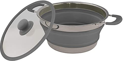 Pfanne mit Deckel 3,5 Liter - grau