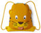 Affenzahn Unisex – Kinder Tiger Kindersportbeutel, Gelb, 28.5 x 36.5 x 0.5 cm (B/H/T)