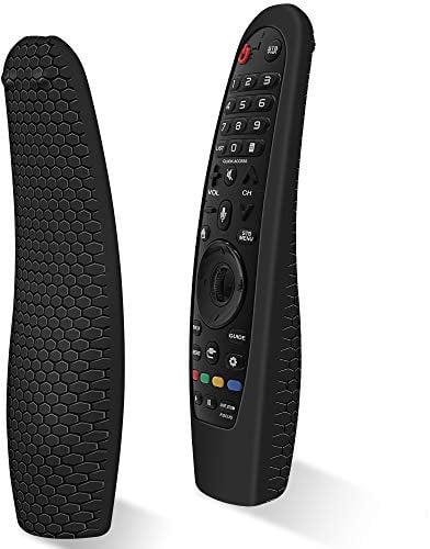Silikon Hülle Schutzhülle für LG Magic Remote Fernbedienung AN-MR19BA/ AN-MR20GA/ AN-MR18BA Fernbedienungen TV Remote Control Cover Case Anti-Rutsch Stoßfest für LG Fernbedienung (Schwarz)