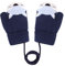 JIAHG Bébé Moufle Tricoté Hiver Gants Plein-doigts Double-Couches Gants Thermique en Plein air Mignon Gants à Motif Renard Moufle Chaud avec Cordon Anti-Perdu pour Enfants âgé Moins de 3 Ans