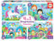 Educa - Fantasiewelten, 4in1 Kinderpuzzle mit 20, 40, 60 und 80 Teilen, ab 4 Jahren, progressives Puzzle, Märchen (18905)