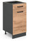 Vicco Küchenunterschrank R-Line, Goldkraft Eiche/Anthrazit, 40 cm ohne Arbeitsplatte