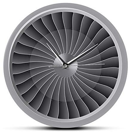 ELD 30cm Jet Engine Turbine Fan Aviator Wanduhr Flugzeug Moderne Wandkunst Uhr Aviation Home Decor Jet Artwork Pilot Wanduhr Kunst Wand