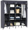 Alightup Armoire de Rangement Dressing Penderie Tissu Garde Robe Portable pour Chambre D'adulte Gris 4 Couches 12 Cubes