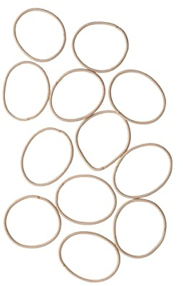 Solida Essentials Zopfabbinder, dünn, beige, 12 Stück