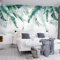 MIWEI Wallpaper Papier Peint Panoramique Feuilles De Palmier Vert Jungle Papier Peint Nature Intissé Murale Chambre Salon -MIWEI Wallpaper-033-350cmx256cm