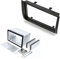 Audioproject A421 - Autoradio Radioblende Set Doppel DIN kompatibel mit FIAT Ducato Citroen Jumper Peugeot Boxer ab 2006 - Metall Einbauschacht Auto-Radio Blende schwarz