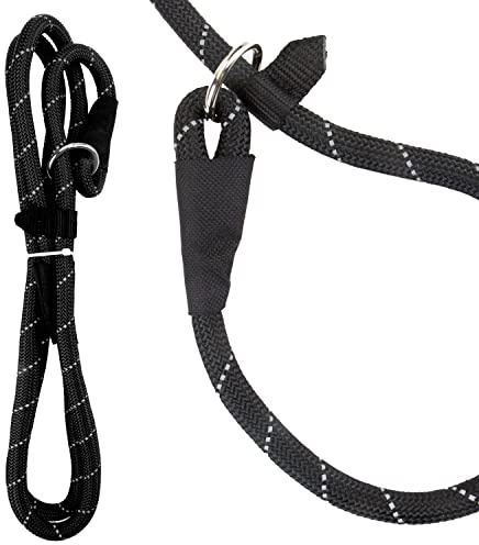 VFM/Crufts Reflective Slip Lead, 150cm, Black