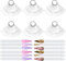 300pcs Nuancier Ongles Stiletto Présentoir Vernis Ongles en Éventail Faux de Ongles Nail Tips Transparent Bâtons pour conception d'ongles de salon d'art de Couleur Nail Art Tips couleur Faux Ongles