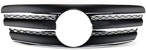 buhb Auto Kühlergrill für Mercedes Benz E Class W211 E320 E350 E500 2002-2006, vorderer Stoßstangengrill, Auto Front Center Kühlergrills Frontstoßstange Mesh Grille Air Vent Grillblech Autozubehör