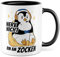 Tasse Zocken Geschenk, Nerv nicht - Bin am zocken Geschenkidee Gamer Kaffeetasse mit Spruch lustig Kaffee-Becher Gaming Kinder Tasse Computerspiele Zocker Teetasse Pinguin-Motiv (Weiß/Schwarz)