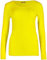 Top Linen (NW) Ltd Women's Long Sleeve Scoop Neck T-Shirt - Lightweight, Soft & Silky, Stretchy, Durable - Yellow, Size M