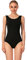 Mulnall Tanztrikot für Damen, Ballett, Gymnastik, Tanzkleidung, Team-Basic, kurzärmelig, durchgehendes Futter vorne, Weste, Schwarz, L