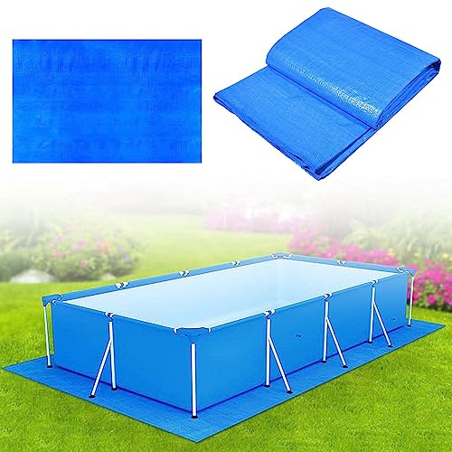 NEWUPZSI Lona Rectangular de Polietileno Impermeable para Piscinas, 11 x 7.8 pies Lona a Prueba de Sol para Pintar Lona de Camping