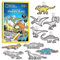 Blue Marble National Geographic Kids Stained Glass Kit - Glow in The Dark Dinosaur Toys, Kids Arts and Crafts Set, Window Sun Catchers, Kid Crafts Ages 4-8, Window Art Craft Kit, Suncatcher
