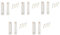 LE Sircut LEMS-101-5, 5pcs Recessed Wired Security Door contact Sensor Alarm Magnetic Reed Switch, Magnetic Door Sensor,Magnet Near - Connect Circuit, Magnet Away - Break Circuit