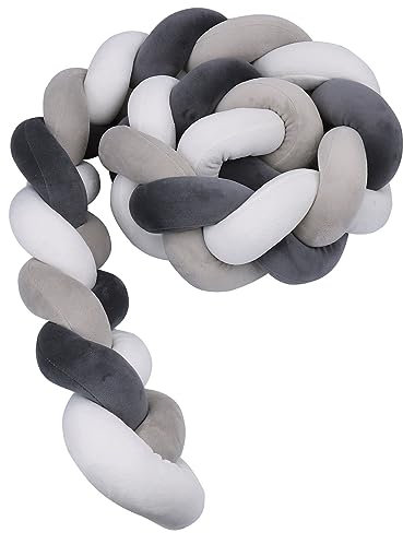 IIQI® geflochtenes Seitenschläferkissen, Superweich Knotenkissen, Deko Kissen Für Wohnzimmer (A23,100cm)