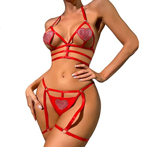 EODJXIO Bikini Nero Brasiliana Body Uomo Sex Mutande Donna Vita Alta Sexy Donna Sexy Lingerie Rosa Pigiama Uomo Estivo Reggiseni Allattamento in Cotone