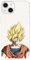 Schutzhülle kompatibel mit iPhone 15, offizielles Dragon Ball Goku Super Saiyan zum Schutz Ihres Handys. Transparente Silikonhülle, flexibel, mit offizieller Lizenz von Dragon Ball