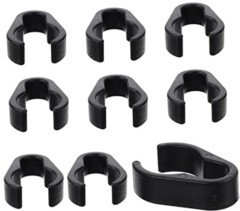 Didiseaon 30pcs Plastic Clips Mic Cable Clamps Microphone Accessories Cable Organizer Clamp