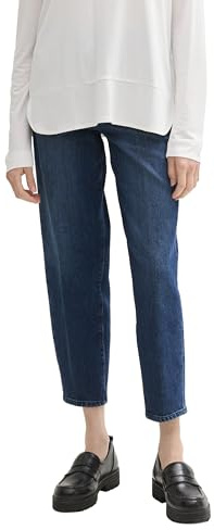 TOM TAILOR Damen Mom Jeans mit Bügelfalte 1043432
