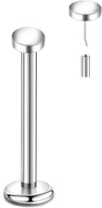 Lantine Gewindelose Nasenpiercing stecker G23 Titan 18g Push In Flat Back Knorpel Piercing 6mm Helix Tragus Lobe Piercing Schmuck