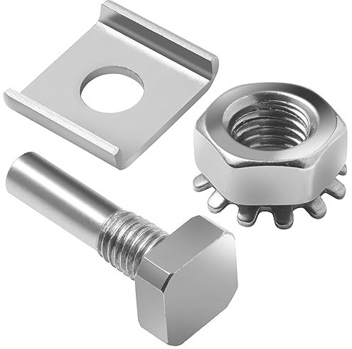 Kit de pivot en acier inoxydable pour porte de douche en verre avec écrou hexagonal et rondelle Pièces de rechange pour porte de douche