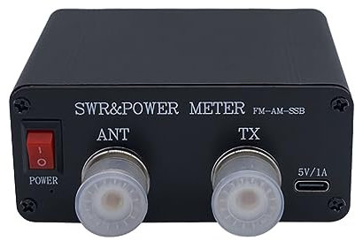 1,8 MHz - 50 MHz 0,5 W-120 W SWR Kurzstehendes Messgerät SWR und Leistungsmesser + Batterie + OLED FM CW SSB Power SWR Meter