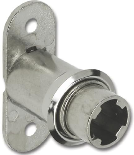 HEKNA Zylinder-Druck-Drehschloss 6028 Zamak vernickelt