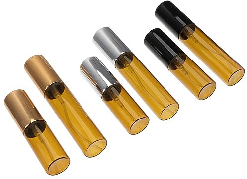 Mikinona 6pièces Bouteilles Vaporisateur Et Anti-uv Flacons De Parfum Portables Et Noir Idéaux Pour Voyage Et Échantillons