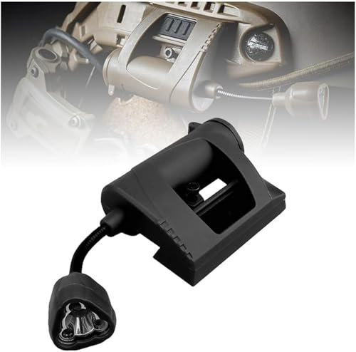 ycahowa Taktische Helm-Ladeleuchte, 4 Modi, Airsoft-Helm, Taschenlampe, Lampe, Nylon, Energiesparend, Jagdhelm, Outdoor-Jagd, Taktisches Helm-Zubehör(A)