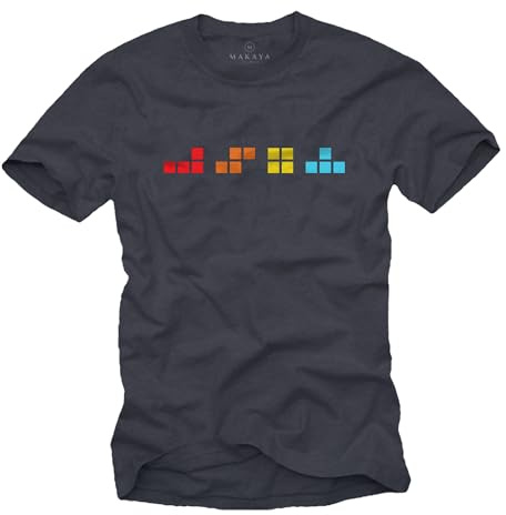 MAKAYA Gamer T-Shirt für Männer mit Gaming Motiv Nerd Geschenke für Computer Spieler
