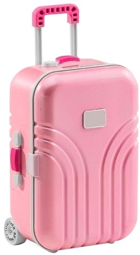 Tongyixin Mini Klein trolleys Spardose,Niedlicher Trolley-Gepäckorganisator,Simulation Reisekoffe Sparschwein,Wanderkoffer zum Geldsparen,Lustige Geschenke zum Geburtstag (Rosa)