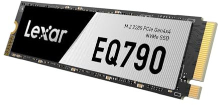 Lexar EQ790 4TB SSD M.2 2280 PCIe Gen4x4 NVMe 1.4, Interne SSD, 7000 MB/s Lesen, 6000 MB/s Schreiben für Intensive Workloads, PS5 & PC Gaming, Leistungsstarkes internes Solid State Laufwerk