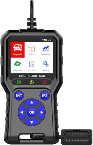 Escáneres obd2 con detector de batería - escáneres obd2 mejorados, lectores de Código del vehículo para comprobar las luces del motor, diagnóstico de averías en escáneres obd2 del automóvil