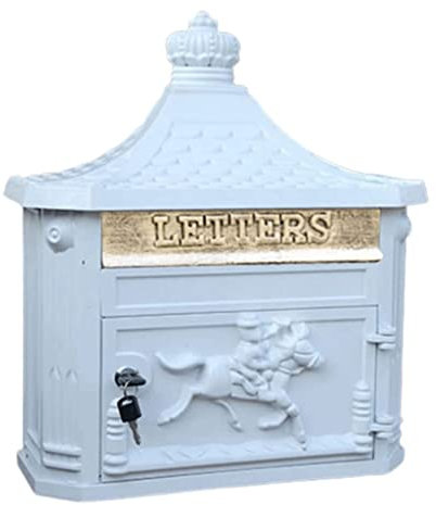 Boîte aux Lettres Murale Boîte aux lettres murale Boîte aux lettres murale Boîte aux lettres rétro classique avec boîte aux lettres montée sur serrure Boîtes aux lettres murales pour boîte de dépôt à