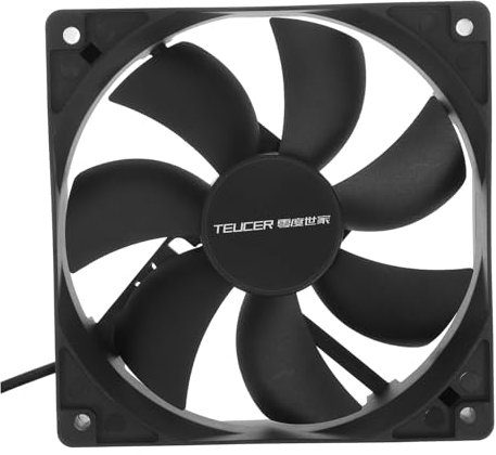 SWOOMEY 12cm Fan Cooler for Router Hard Drive 1200rpm Quiet Black High Airflow