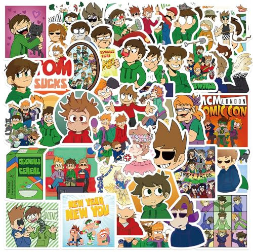52 Teile/los Eddsworlds Aufkleber Wasserdichte Vinyl Anime Aufkleber Aufkleber für Laptop Wasserflasche Gitarre Reise Geschenk für Kinder Teenager Erwachsene Mädchen Jungen