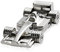 Ulticool Rennwagen 16 GB USB Auto Flash Pen Drive - Race Car Memory Stick Daten Aufbewahrung - Speicherstick - Silberfarben Silber Metall