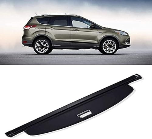 DuanRQ Auto Laderaumabdeckung, für Ford Kuga 2013-2019 Ausziehbar Kofferraumabdeckung Rollo Einziehbare Kofferraum Schutz Abdeckrollo Cargo Cover