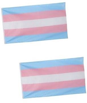 Toyvian 2 Piezas Bandera Gay Bandera Del Orgullo Transgénero Cosido Bandera Bisexual Decoraciones De Fiesta De Orgullo Suministros Del Orgullo Gay Inclusivo Largo Poliéster